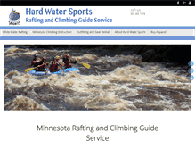 Tablet Screenshot of hardwatersports.com